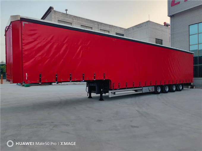 Export version 17.1-meter open top side curtain semi-trailer