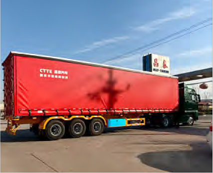 Customized side curtain box car